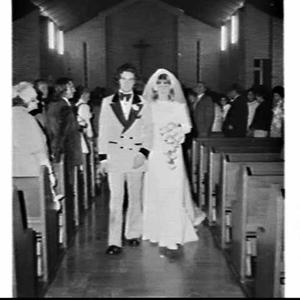 Wedding of Linda Langley (Longley ?) at either St. Anne...