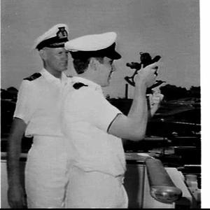 Captain Murdoch and Tamworth cadet on the P. & O. ship ...