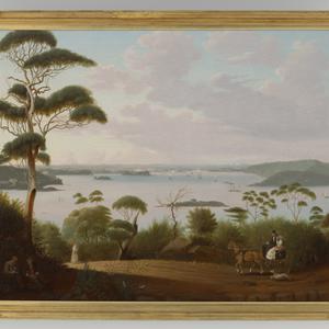 Sydney Harbour looking West 1848 oil painting by Jacob Janssen