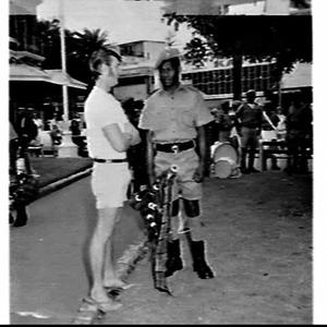 Papua New Guinea Army Pipe Band travels by hydrofoil to...