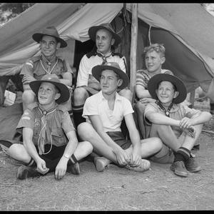 Scouts Jamboree - small groups, December 1952
