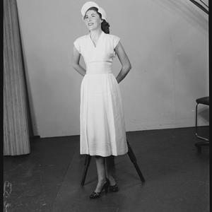 Model test Patricia Clarke, June 1953
