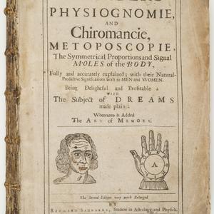 Saunders physiognomie, and chiromancie, metoposcopie, t...