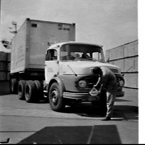 Overseas Containers (OCL) containers unloaded at the Wh...