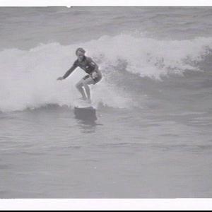 Winter surfboard riding, Manly and Bondi