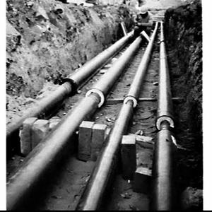 Insulpipe Industries insulated pipes laid in the ground...