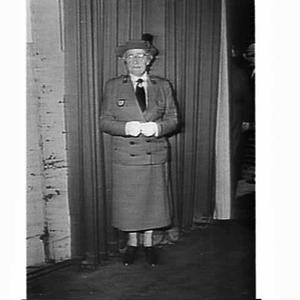 Mrs Hayle at the inspection of the St John Ambulance Br...